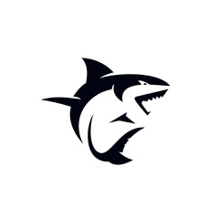 Wild Shark Logo Stock Image