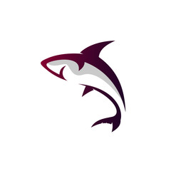 Wild Shark Logo Stock Image