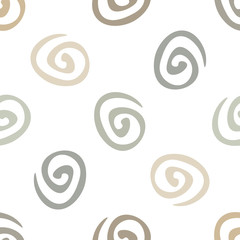 Swirl seamless geometric pattern. Seamless abstract spiral geometrical background. Infinity geometric pattern. Vector illustration.