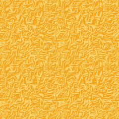 Seamless textured pattern. Seamless wave lines. Abstract embossing texture.  Monochrome, monotone plush background in yellow. Abstract seamless pattern for wallpaper, fabric, print, cover design