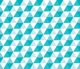 Fototapeta na wymiar Seamless geometric pattern with colorful triangles on white background. Seamless abstract triangle geometrical background. Infinity geometric pattern. Vector illustration.