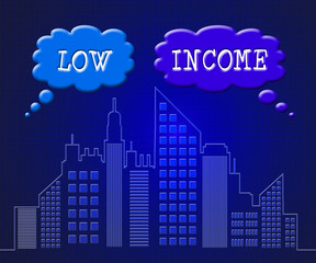 Fototapeta premium Low Income Apartments And Condos Cityscape Demonstrating High Rise Real Estate - 3d Illustration