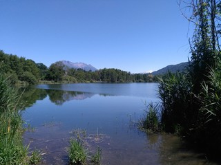 Fototapeta na wymiar Lac de Sainte Hèlène du Lac - Département de la Savoie - France
