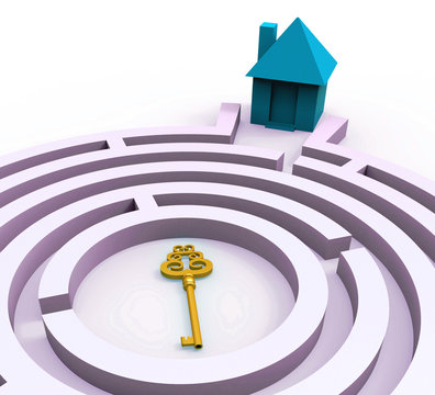 Mortgage Specialist Or Expert Key Meaning Property Purchase Pro - 3d Illustration