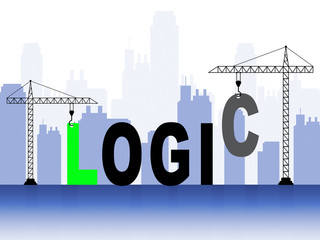 Emotion Vs Logic Word Depicts The Logical Compared With Emotional Mind - 3d Illustration