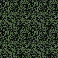 Fototapeta premium Dark green background with seamless textured surface and monotone seamless cover. Useful for fabric print, textile decor, interior decor, web page background