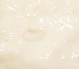 White dough as an abstract background