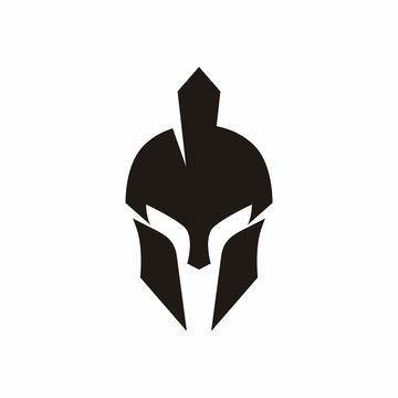 Spartan Helmet vector logo design