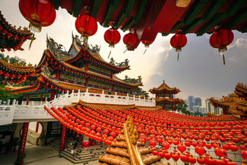 Thean Hou temple during dusk