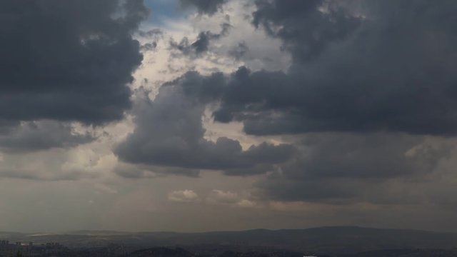 Clouds time lapse video Rainy clouds
