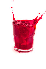 traditional turnip pickle juice on white