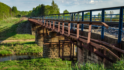 Railway bridge over the river