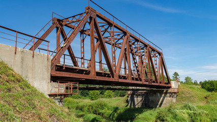 Railway bridge over the river
