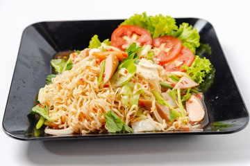 Spicy Noodle Salad (Yum Mama) - Thai food