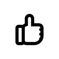 Thumb icon vector isolated on background. Trendy sweet symbol. Pixel perfect. illustration EPS 10. - Vector