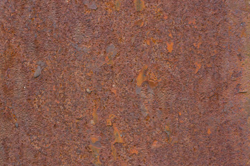 old metal iron rust texture. Red brown background