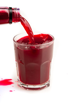 traditional turnip pickle juice on white