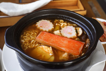Japanese Noodle on White Dish on Table