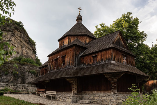Orthodox church of the Exaltation of the Holy Cross in Kamianets-Podilskyi city in Khmelnytskyi Oblast of western Ukraine.