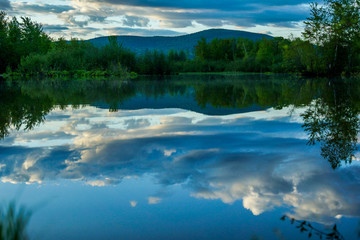 Reflet du ciel dans l'eau