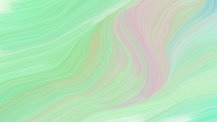 curved lines artwork with tea green, light gray and light green colors. abstract dynamic wallpaper background and creative drawing design. illustration art