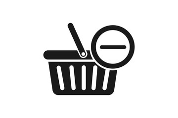 delete Basket icon simple element illustration can be used for web