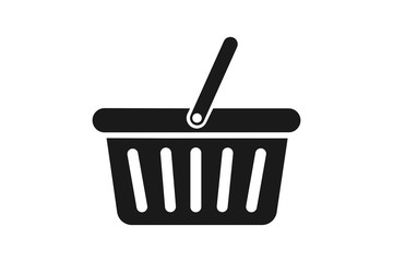 Basket icon simple element illustration can be used for mobile and web