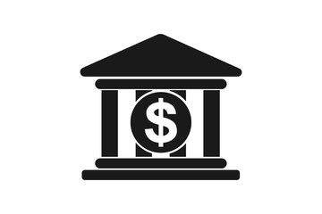 Bank icon simple element illustration can be used for mobile and web