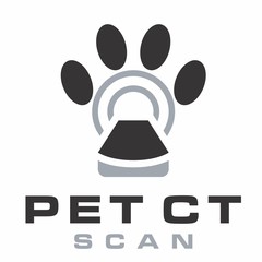 pet scan logo concept vector