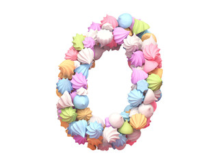 Meringue colorful font