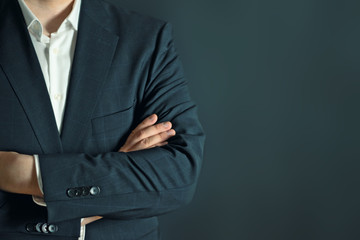 Business man with arms crossed