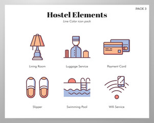 Hostel Elements LineColor pack