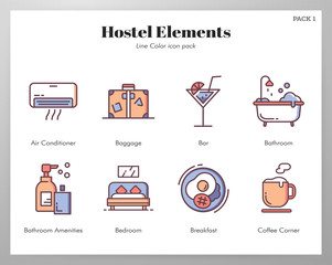 Hostel Elements LineColor pack