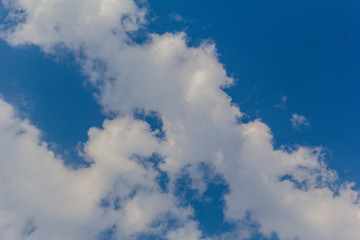 white cloud with blue sky