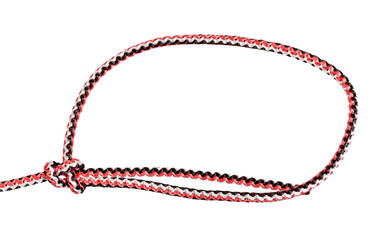 another side of simple bowline knot tied on rope