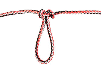 another side of artillery loop knot tied on rope