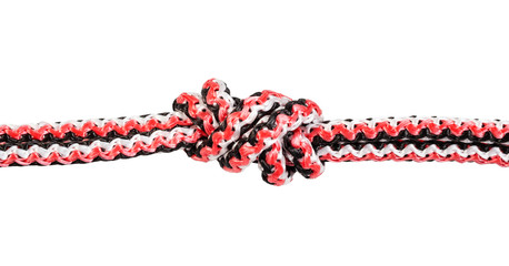 Ring Knot (Water Knot) tied on synthetic rope