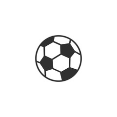 Football icon isolated on white background. soccer ball symbol. ball logo design illustration
