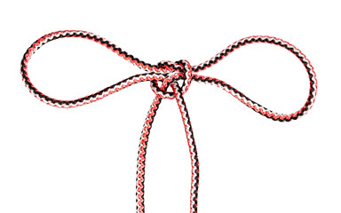 another side of handcuff knot tied on rope