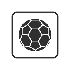 Football icon isolated on white background. soccer ball symbol. ball logo design illustration