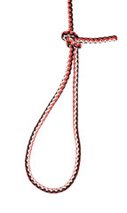 angler's loop (perfection loop) knot tied on rope