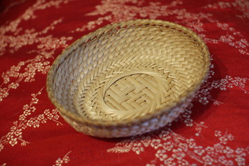 wicker bowl