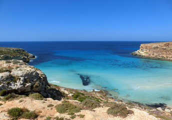 Fototapeta na wymiar awesome view of Lampedusa Island