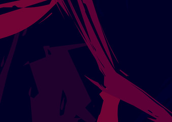 Modern art. Colorful contemporary artwork. Color geometric strokes.