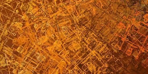 Artistic sketch backdrop material. Abstract geometric pattern. Chaos and random. Modern art drawing painting. 2d illustration. Digital texture wallpaper. 