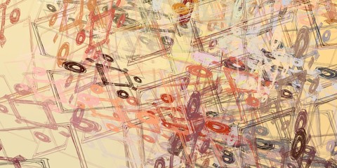 Fototapeta premium Artistic sketch backdrop material. Abstract geometric pattern. Chaos and random. Modern art drawing painting. 2d illustration. Digital texture wallpaper. 