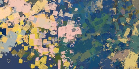 Artistic sketch backdrop material. Abstract geometric pattern. Chaos and random. Modern art drawing painting. 2d illustration. Digital texture wallpaper. 