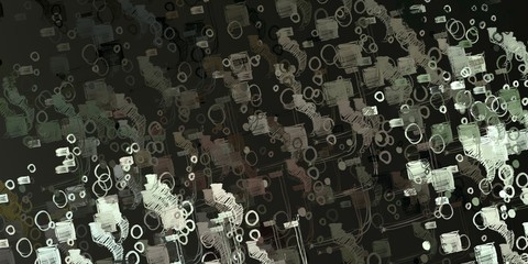 Artistic sketch backdrop material. Abstract geometric pattern. Chaos and random. Modern art drawing painting. 2d illustration. Digital texture wallpaper. 