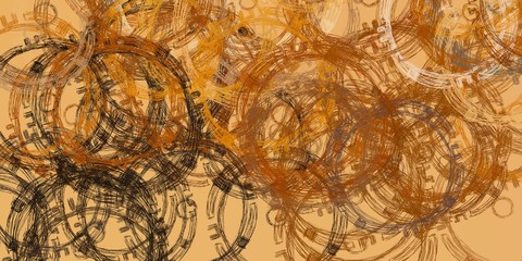 Artistic sketch backdrop material. Abstract geometric pattern. Chaos and random. Modern art drawing painting. 2d illustration. Digital texture wallpaper. 