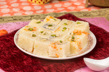 Khopara Pak or Coconut Burfi